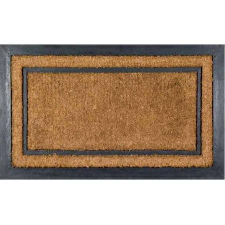 Jensendistributionservices Rubber Back Coir Doormat York Rectangle MI2592417